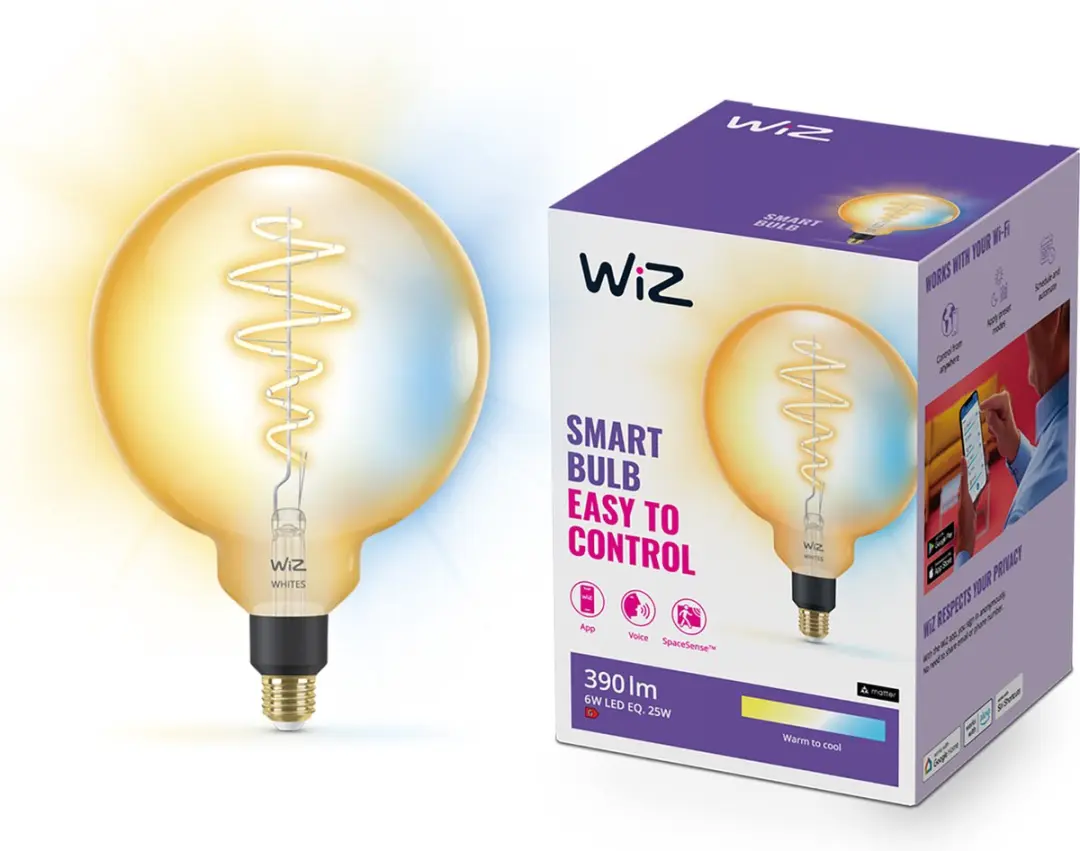WiZ Vintage Filament Globe E27