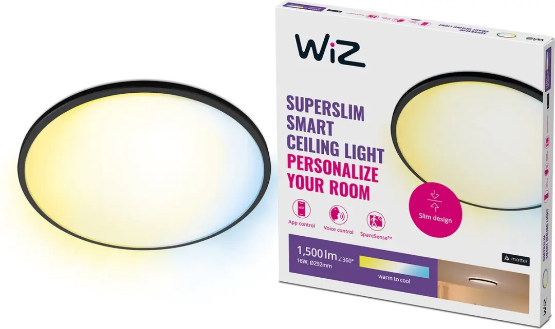 WiZ SuperSlim Plafondlamp 16W