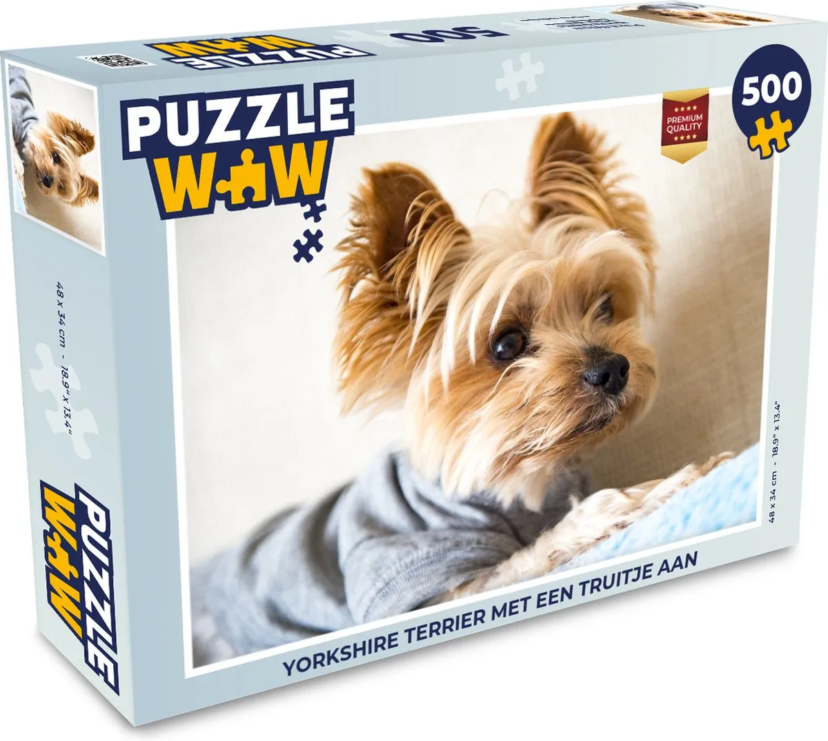 PuzzleWow Yorkshire Terrier Legpuzzel 500 Stuks