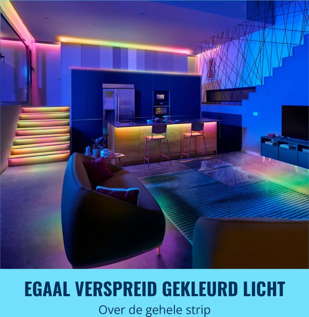 WiZ LED-strip RGBIC - 20 meter - afbeelding 2 van 6