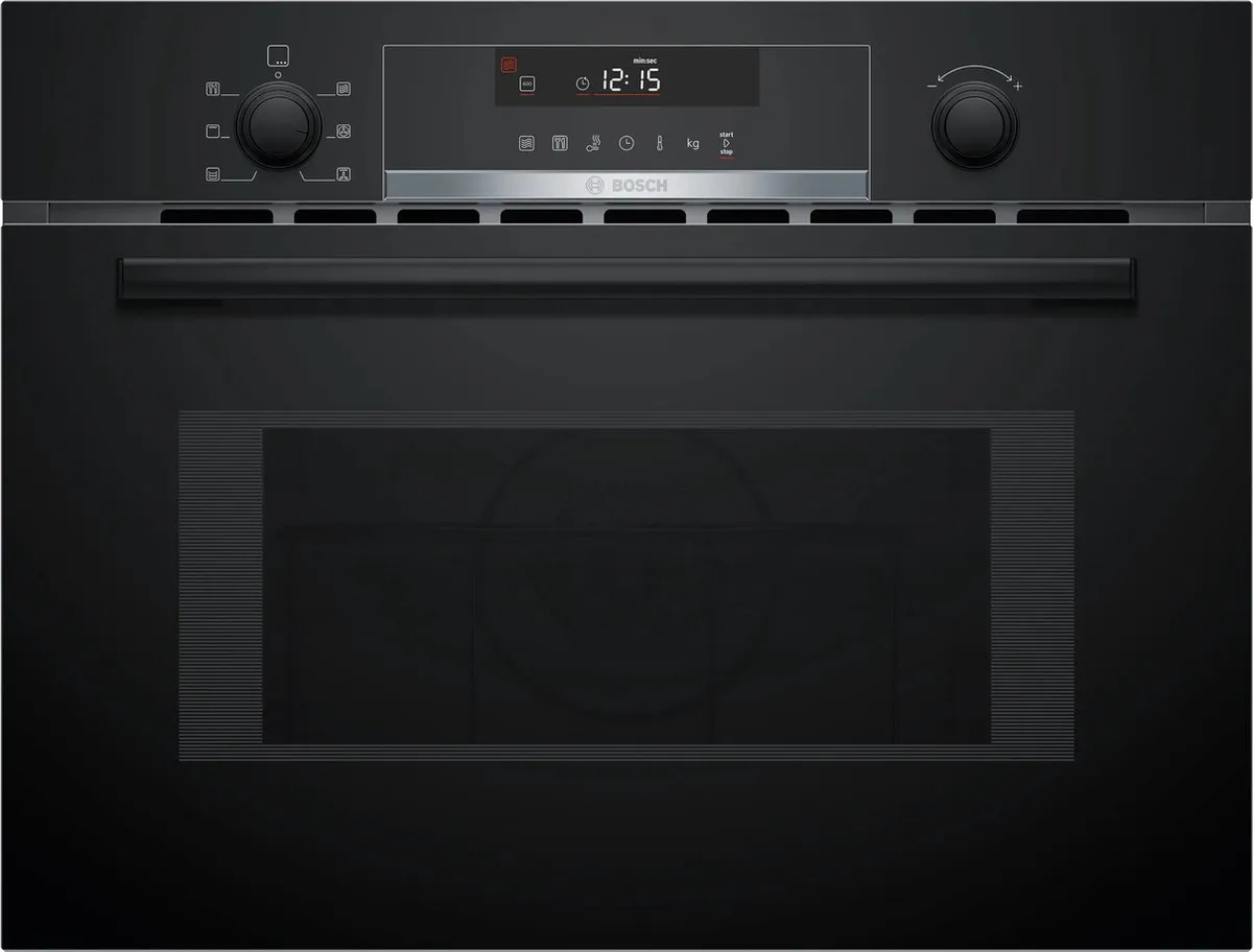 Bosch CMA585GB1 - Serie 6 - Inbouwmagnetron met heteluchtfunctie - 60x45 cm - 44 l - Zwart - Eenvoudig te reinigen met hydrolyse