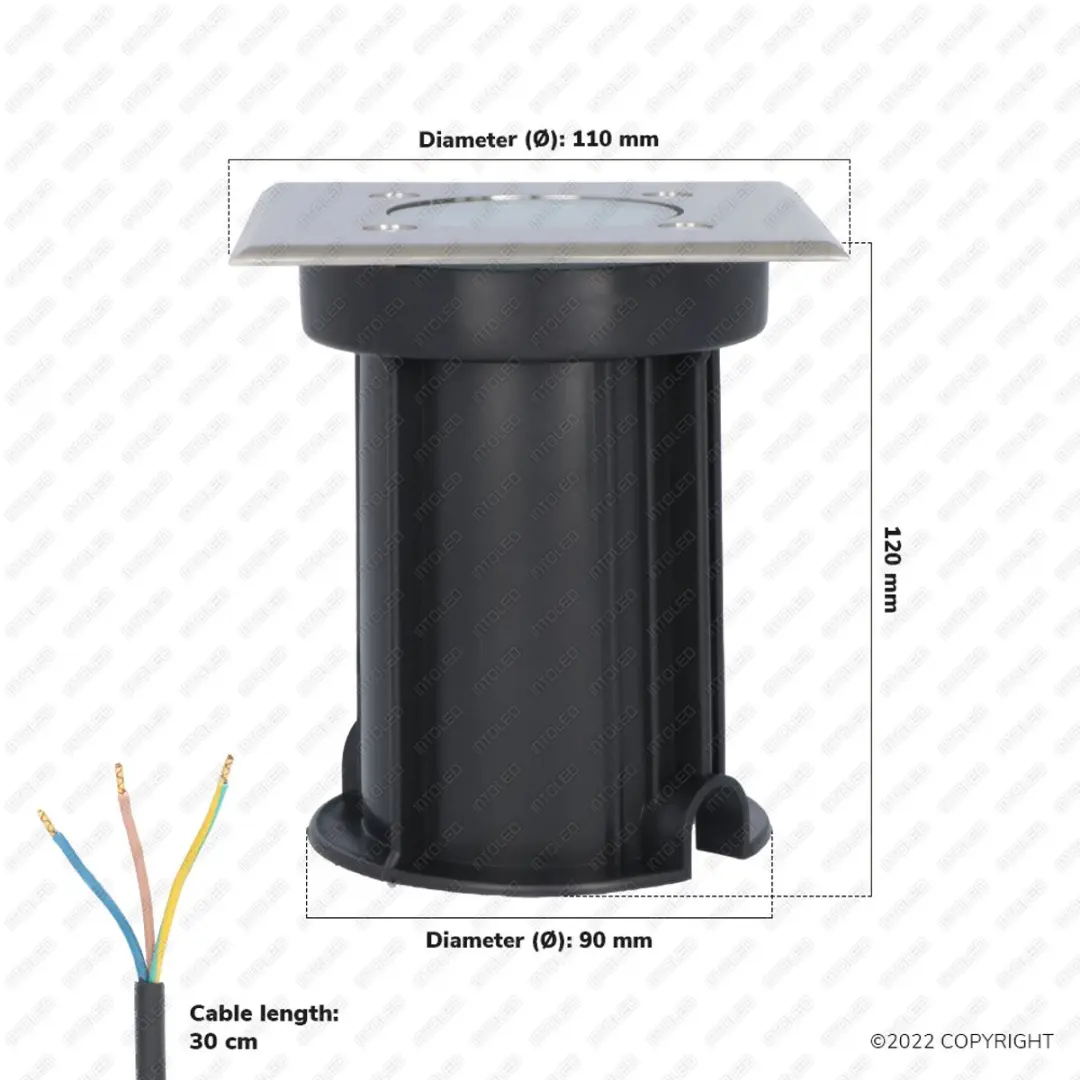 V-tac Smart LED Grondspot Vierkant - 5,5W RGBWW - 6x - afbeelding 6 van 6
