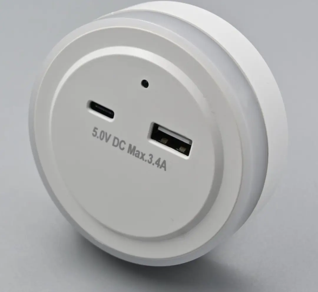 Benson Nachtlamp met USB-A & USB-C