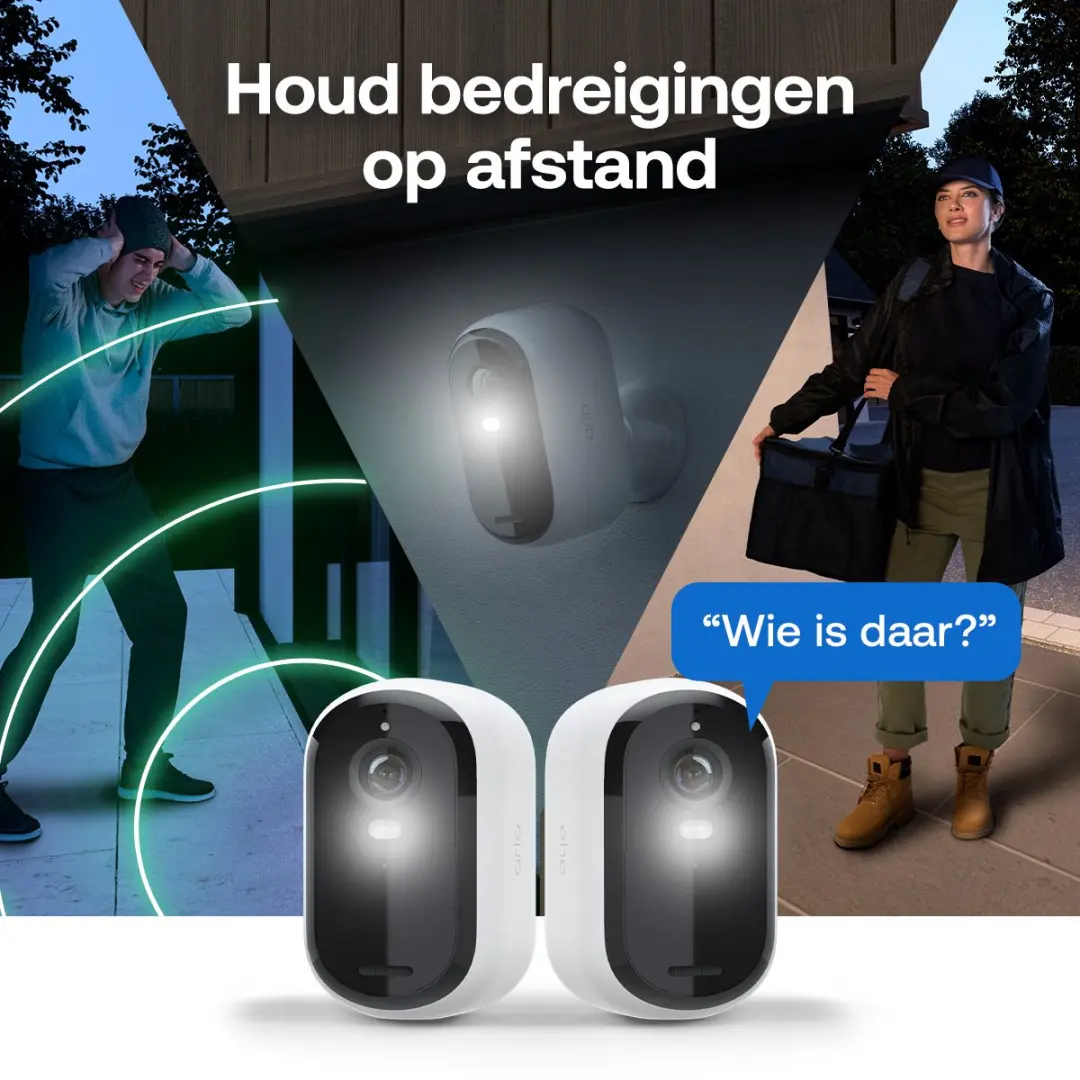Arlo Essential 3 2K beveiligingscamera met zonnepaneel - 2-pack - Wit - afbeelding 5 van 6