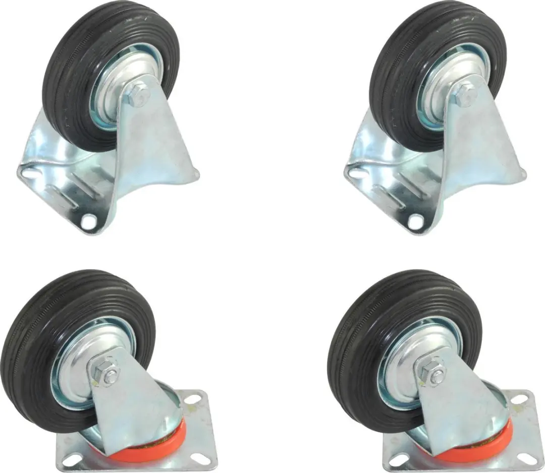 Set van 4 Transportwielen 100mm
