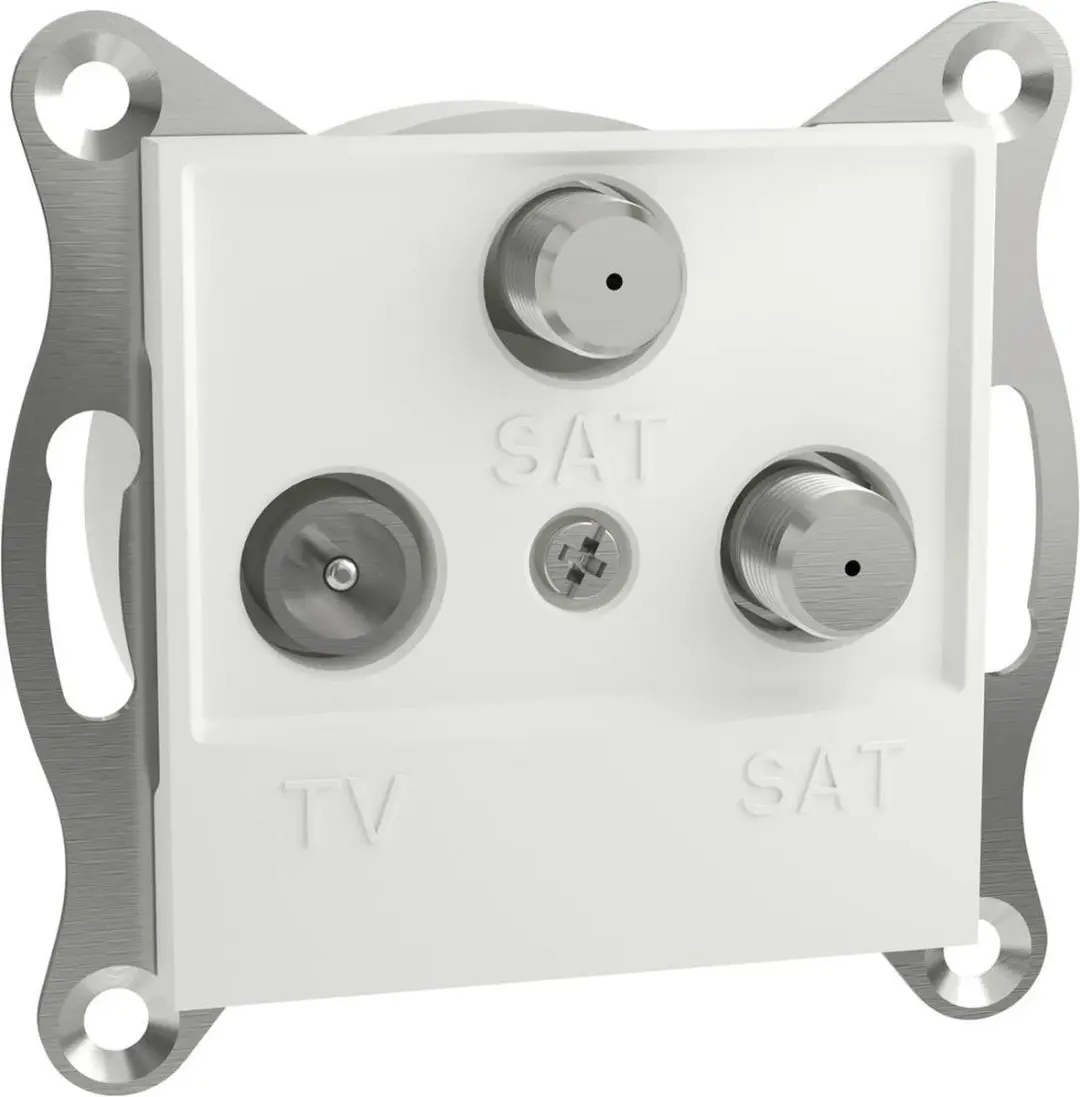 Schneider Electric Asfora TV-SAT eindcontactdoos EPH3670121D - Wit - afbeelding 6 van 6