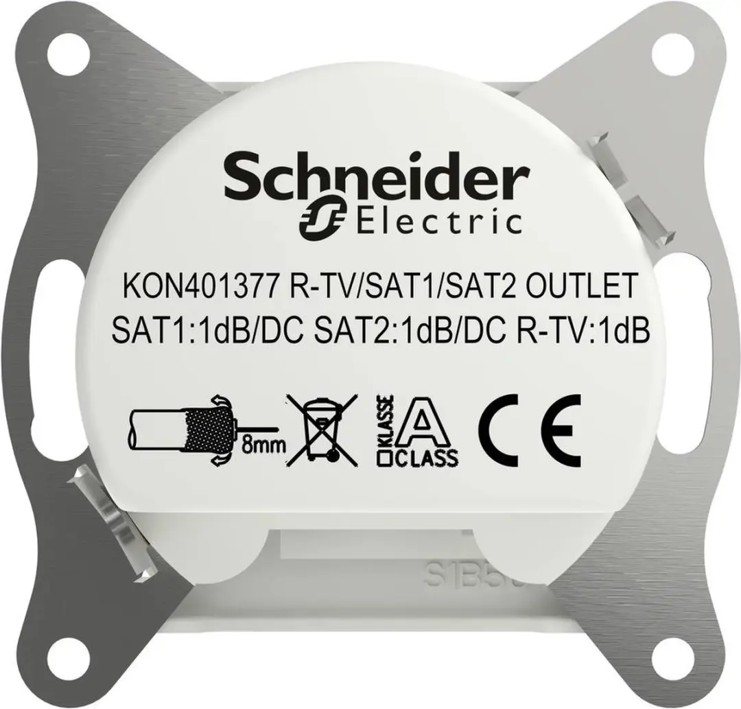 Schneider Electric Asfora TV-SAT eindcontactdoos EPH3670121D - Wit - afbeelding 5 van 6