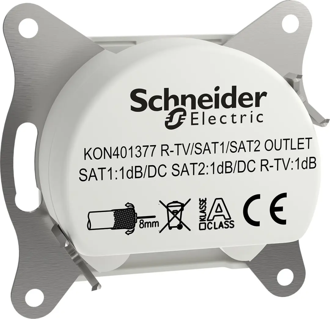 Schneider Electric Asfora TV-SAT eindcontactdoos EPH3670121D - Wit - afbeelding 4 van 6