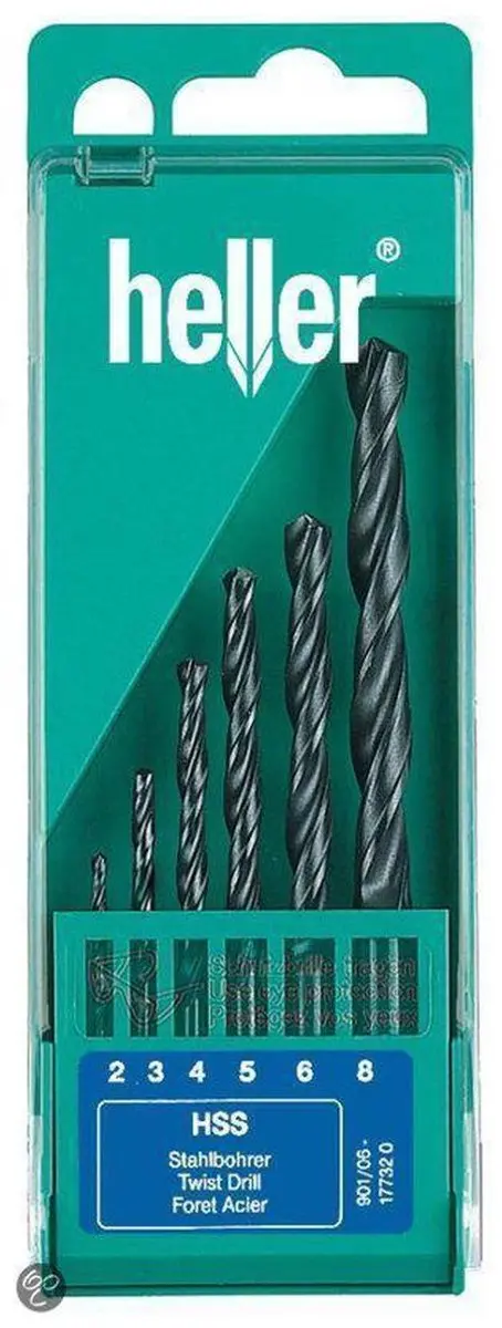 Heller 17732 0 HSS Metaal-spiraalboorset 6-delig - afbeelding 2 van 2
