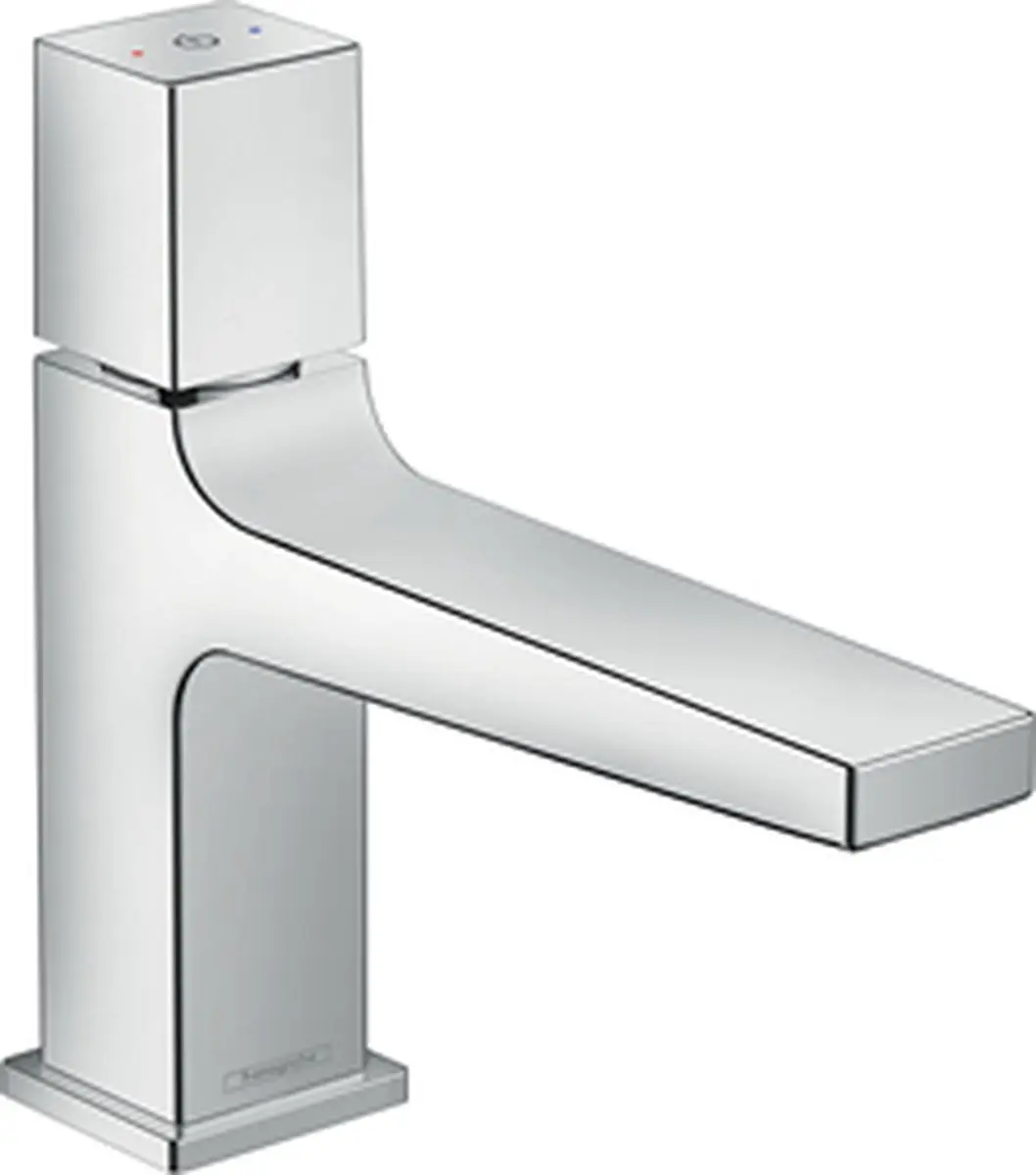 Hansgrohe Metropol wastafelkraan 100 met afvoergarn. chroom