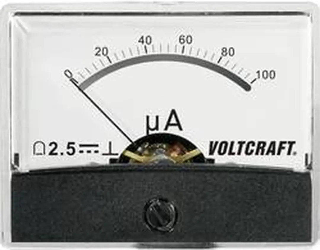 Voltcraft AM-60X46/100µA/DC Inbouwmeter