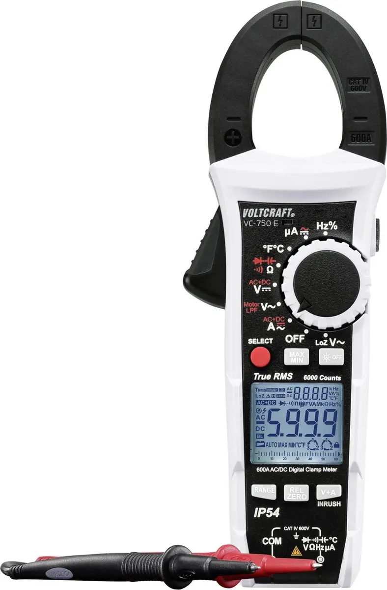 Voltcraft VC-750 E Stroomtang Multimeter