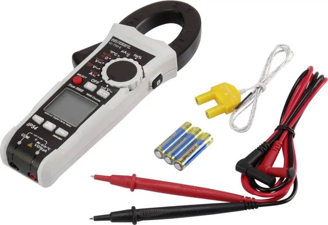 Voltcraft VC-750 E Stroomtang Multimeter - IP54 - CAT IV 600V - afbeelding 6 van 6