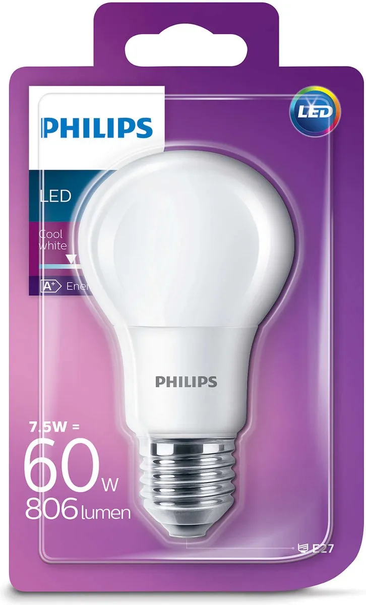 Philips LED Lamp 8718696577271 - Mat Koelwit 7.5W