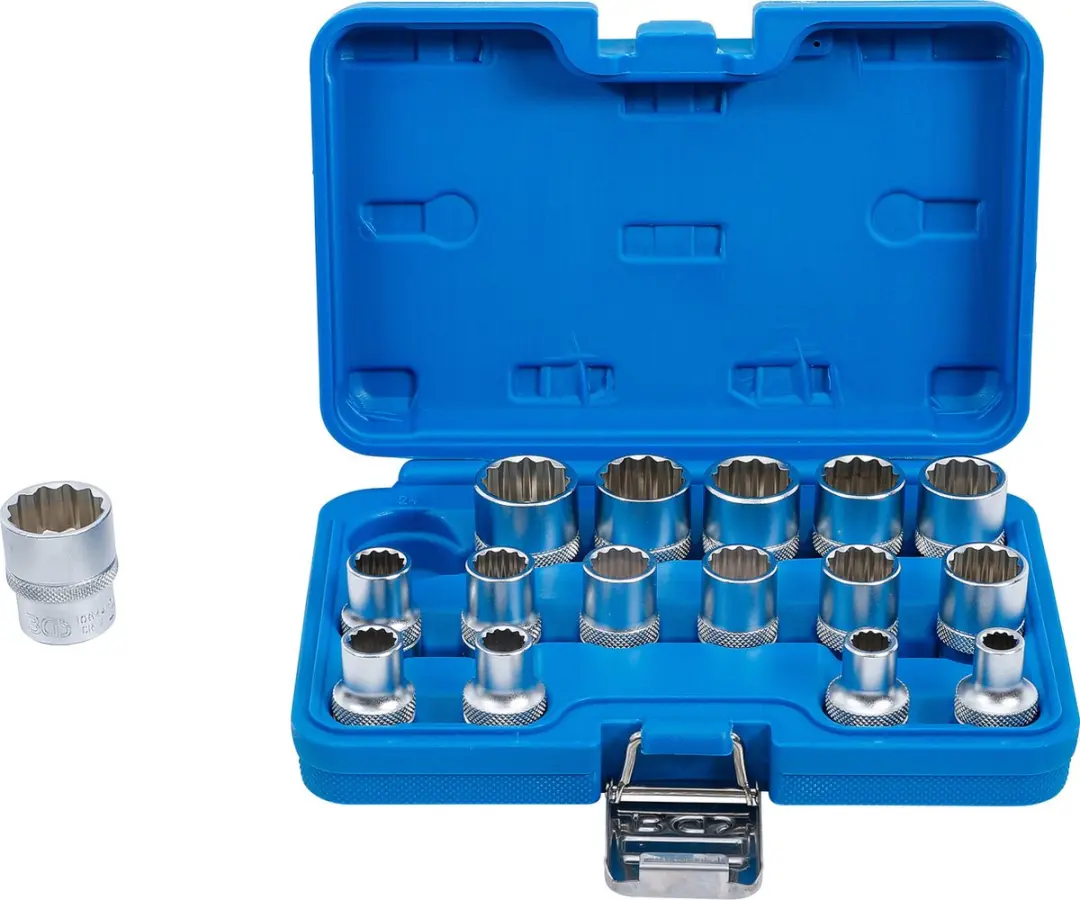 BGS technic Dopsleutelset 1/2" 8-24mm 16-delig - afbeelding 2 van 6