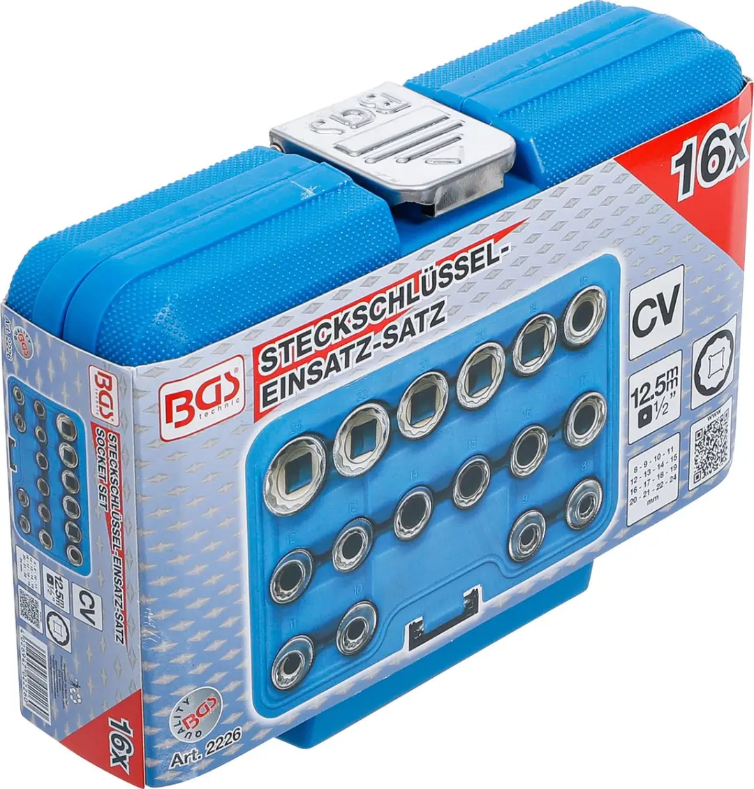 BGS technic Dopsleutelset 1/2" 8-24mm 16-delig
