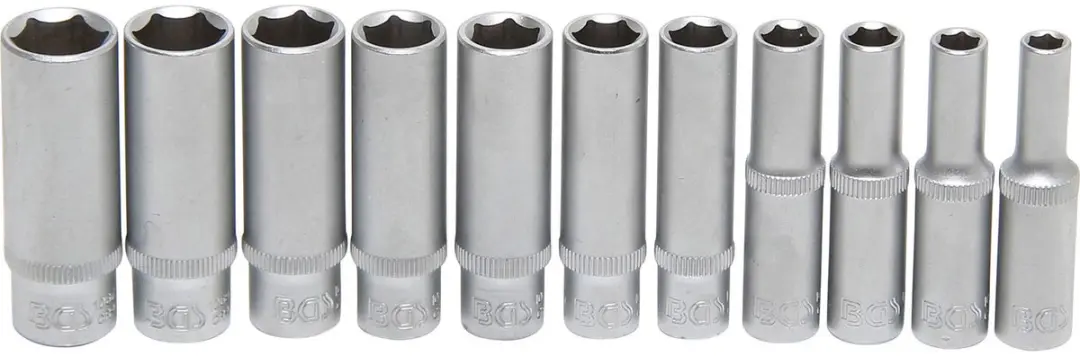 BGS technic 2429 Doppenset lang 1/4 inch 11-delig - Engelse maten - afbeelding 2 van 6