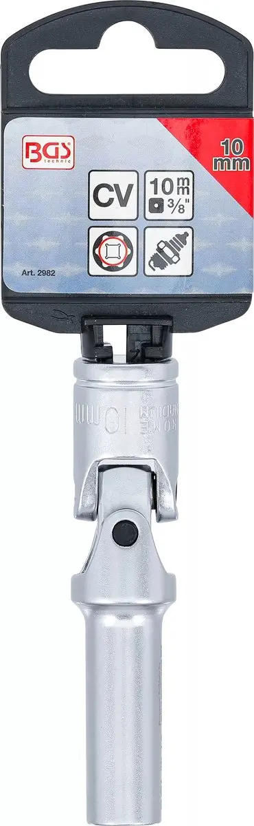BGS 2982 Gloeibougie Inzetstuk Zeskant - 3/8 inch - 10 mm - afbeelding 4 van 6