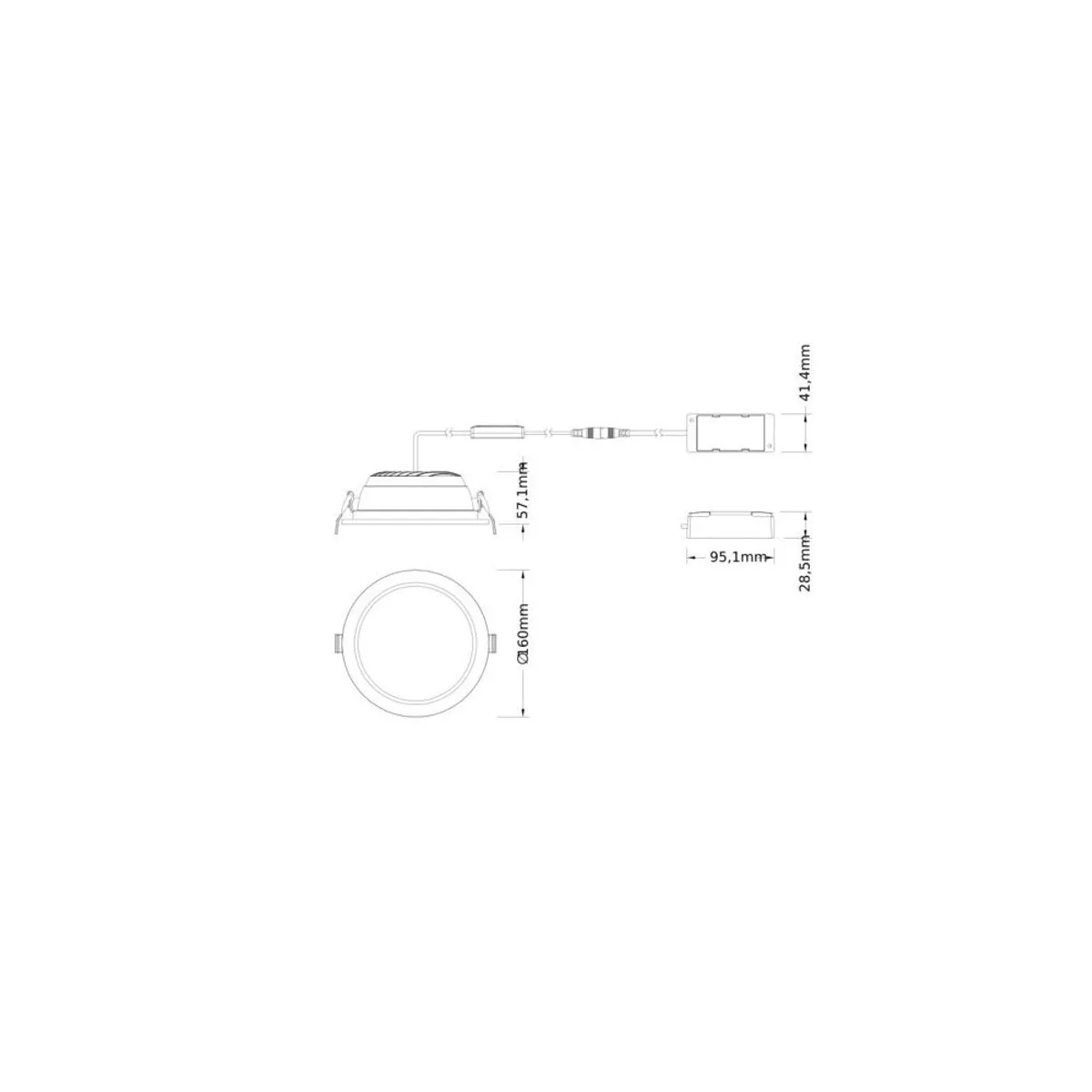 LEDVANCE LED Downlight Comfort Opaal Wit 12W - 2160lm - 16cm