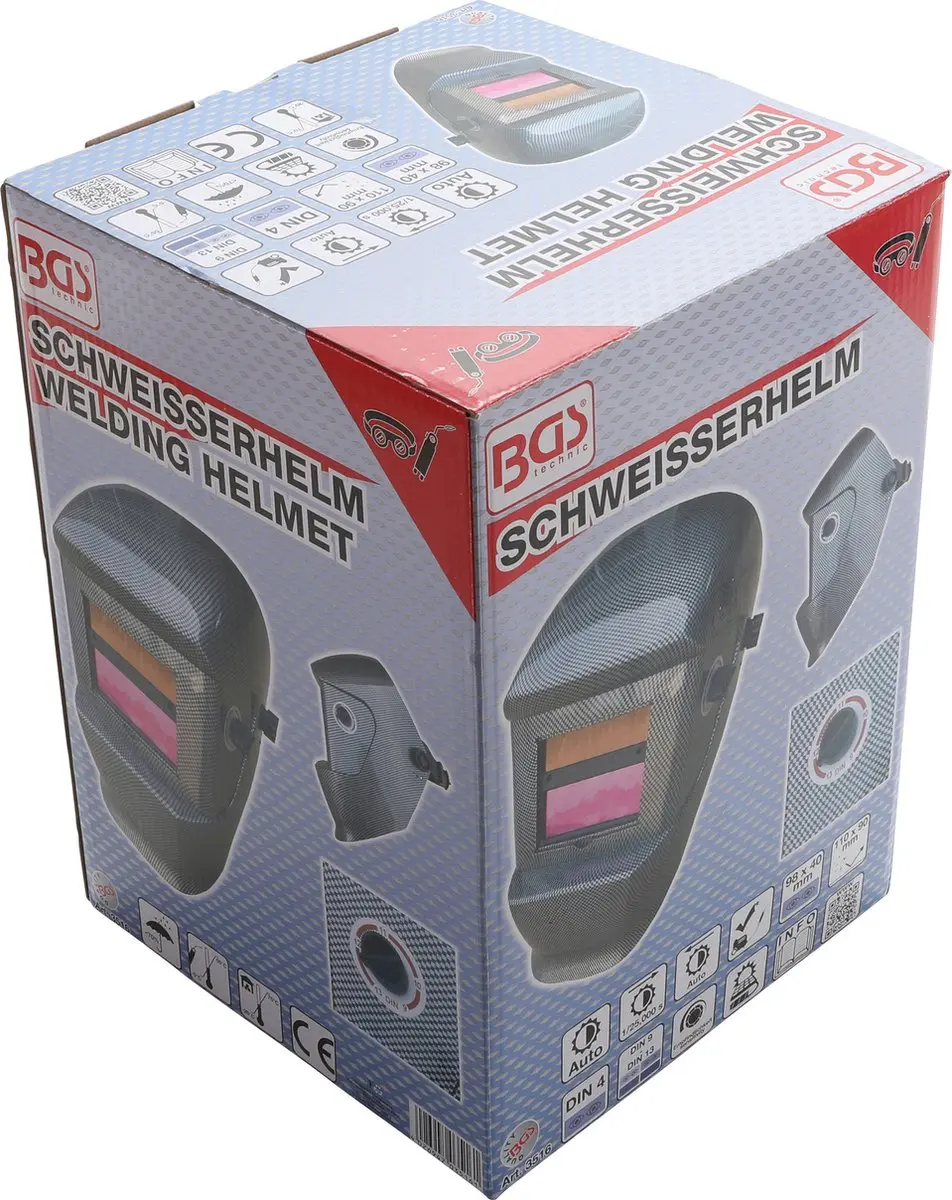 BGS Lashelm Polarisé 3516 - Carbon Zwart - afbeelding 3 van 6