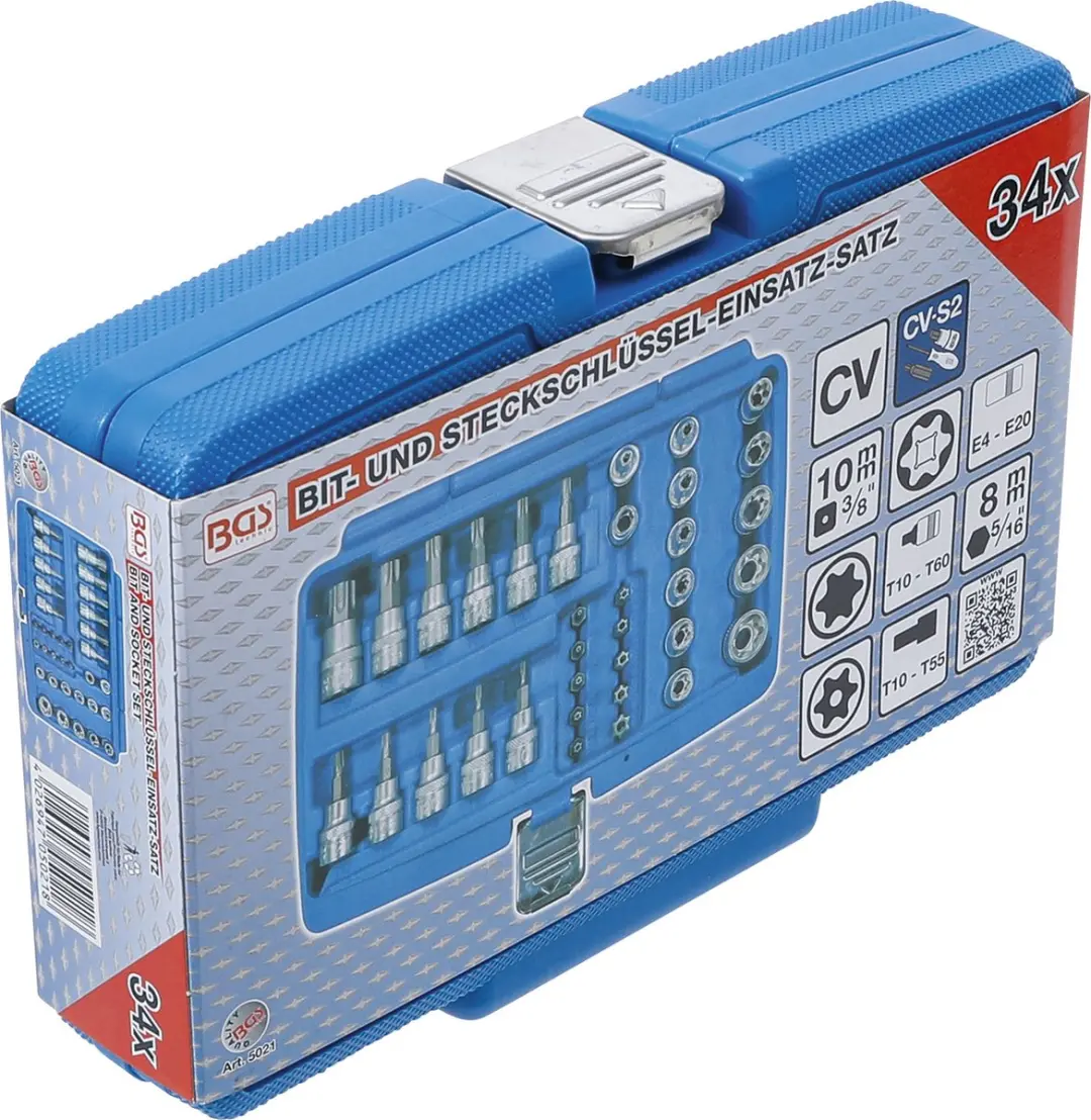 BGS technic Dopsleutelbit- en doppenset 3/8 Torx