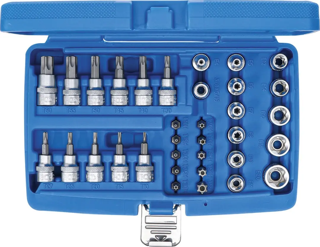 BGS technic Dopsleutelbit- en doppenset 3/8 Torx - 34 delig - afbeelding 4 van 6