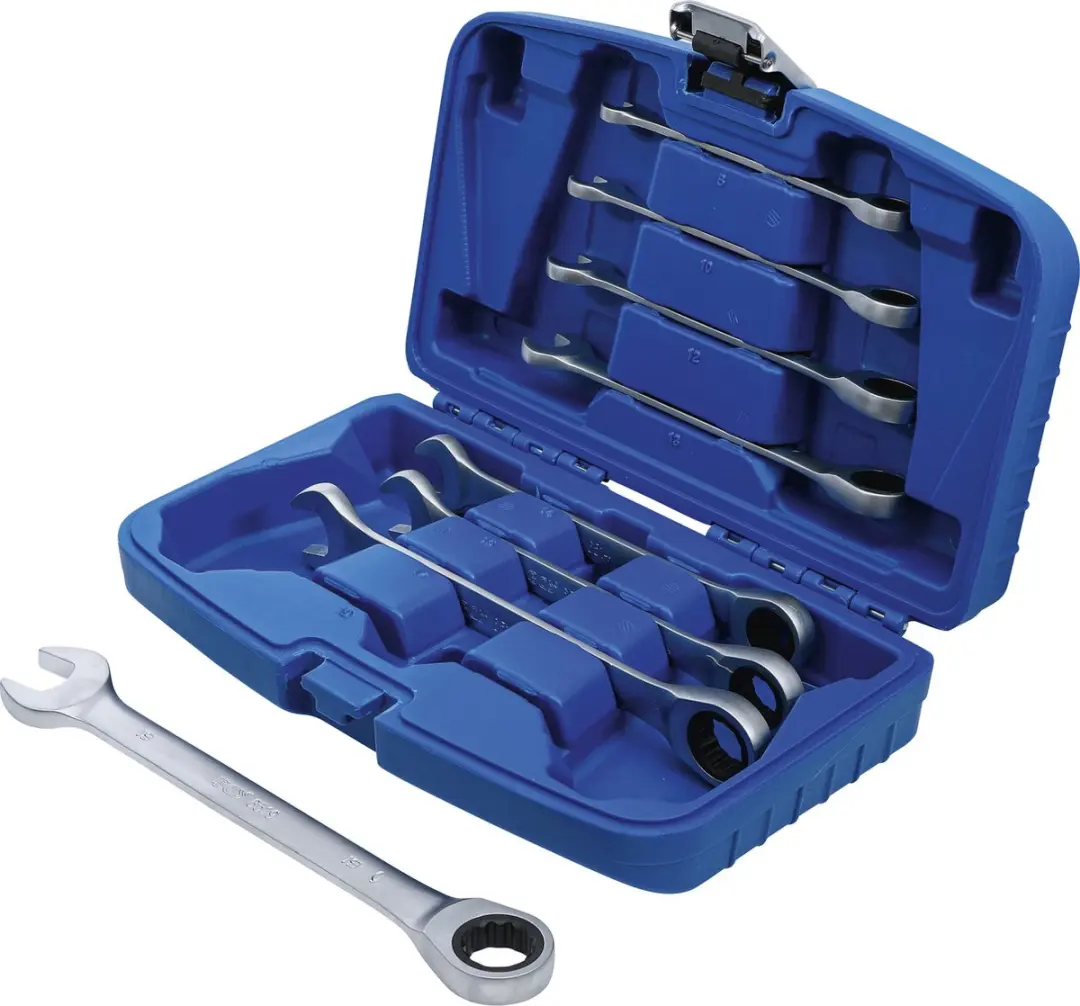 BGS technic Ratelringsteeksleutelset 8-19mm - 8 delig - afbeelding 5 van 6