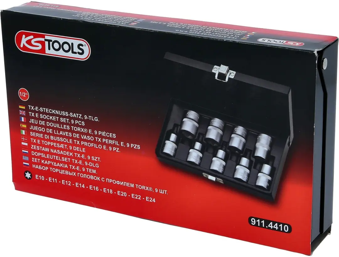 KS Tools TX-E 1/2 Inch Dopsleutelset - 28-delig - afbeelding 5 van 6