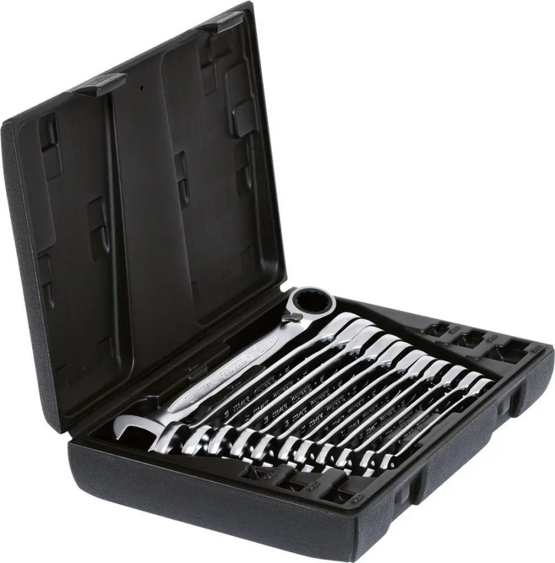 Steekringratelsleutelset KS-Tools 503.4665 8-19mm 12-delig