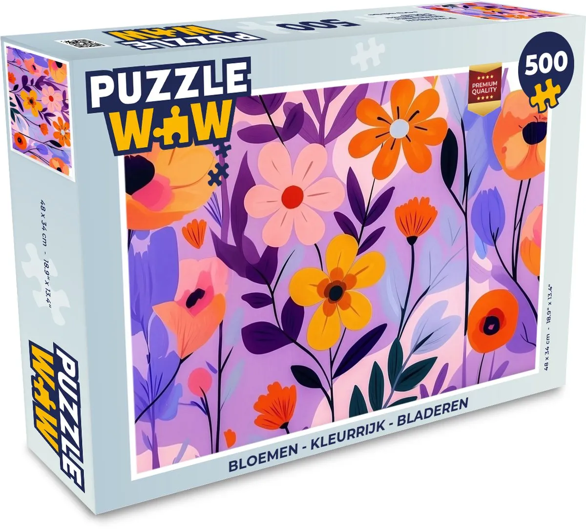PuzzleWow Bloemen Legpuzzel 500 Stuks