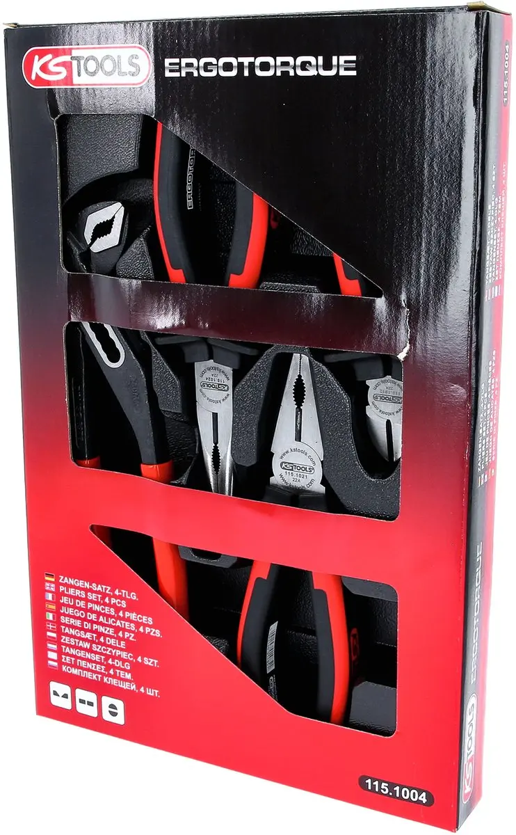 KS Tools Ergotorque Tangenset 115.1004 - 4 stuks - afbeelding 5 van 5