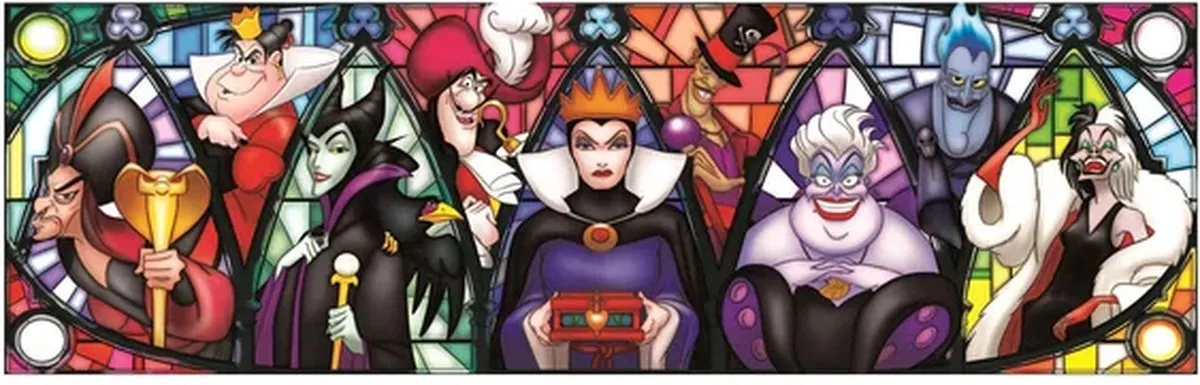 Clementoni - Puzzel - 1000 Stukjes - Panorama Disney Multiprop Villages - Puzzel Voor Kinderen en Volwassenen