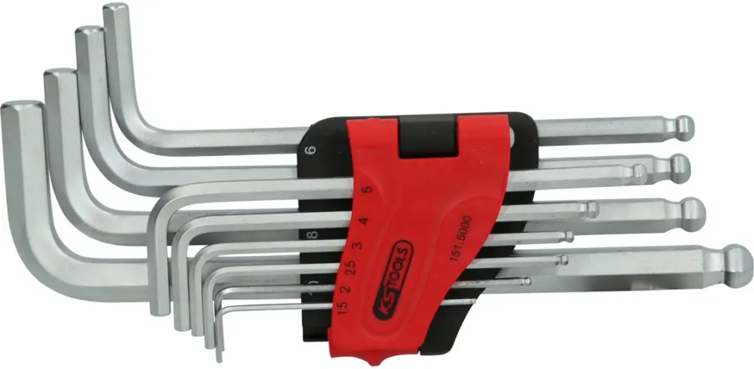 KS Tools 151.5000 Kogelomloop Inbussleutelset 10-delig