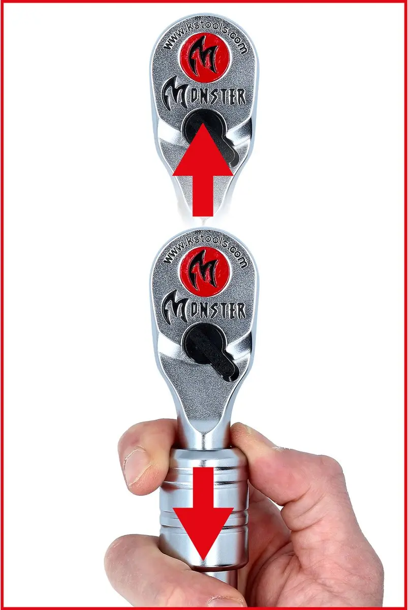 KS Tools 935.1285 Telescopische Ratel 1/2" - 100 Tanden - afbeelding 4 van 6