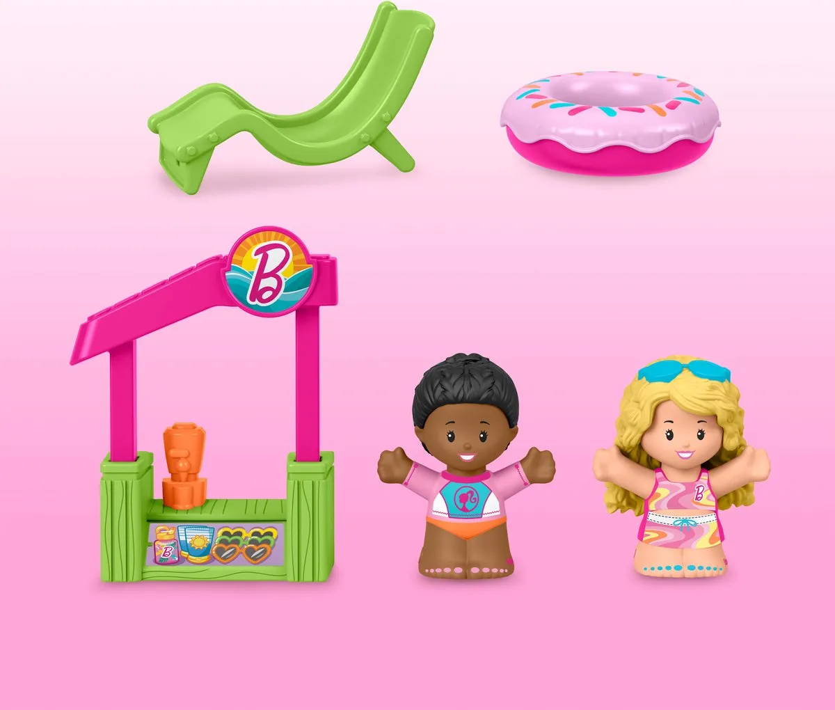 Mattel Little People Barbie Strandhuis - Poppenhuispop