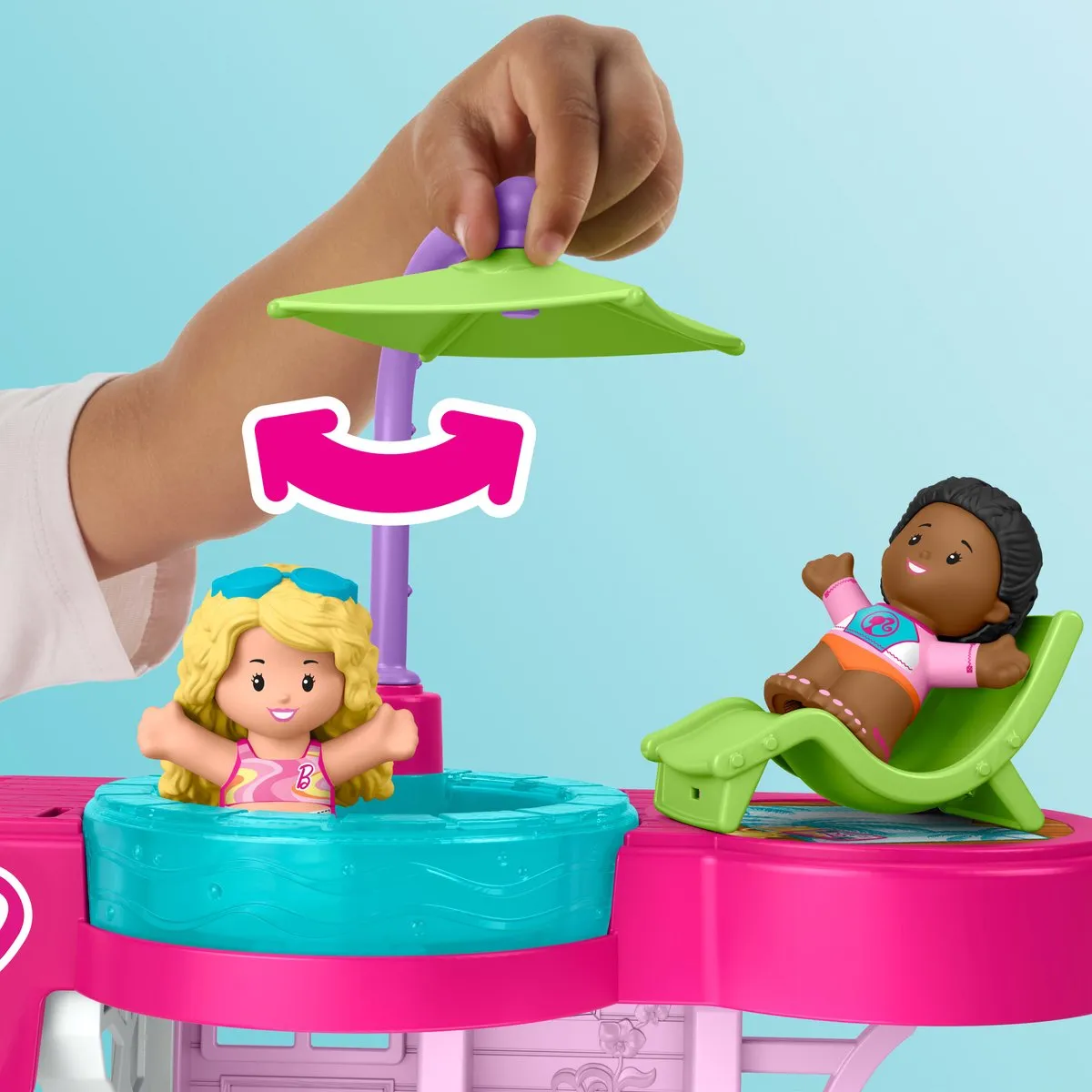 Mattel Little People Barbie Strandhuis - Poppenhuispop