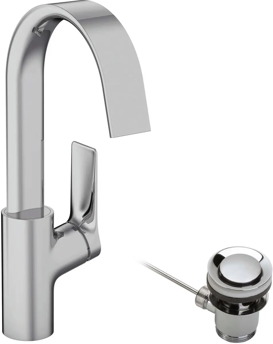 hansgrohe Vivenis ééngreeps wastafelmengkraan 210 met draaibare uitloop en tre