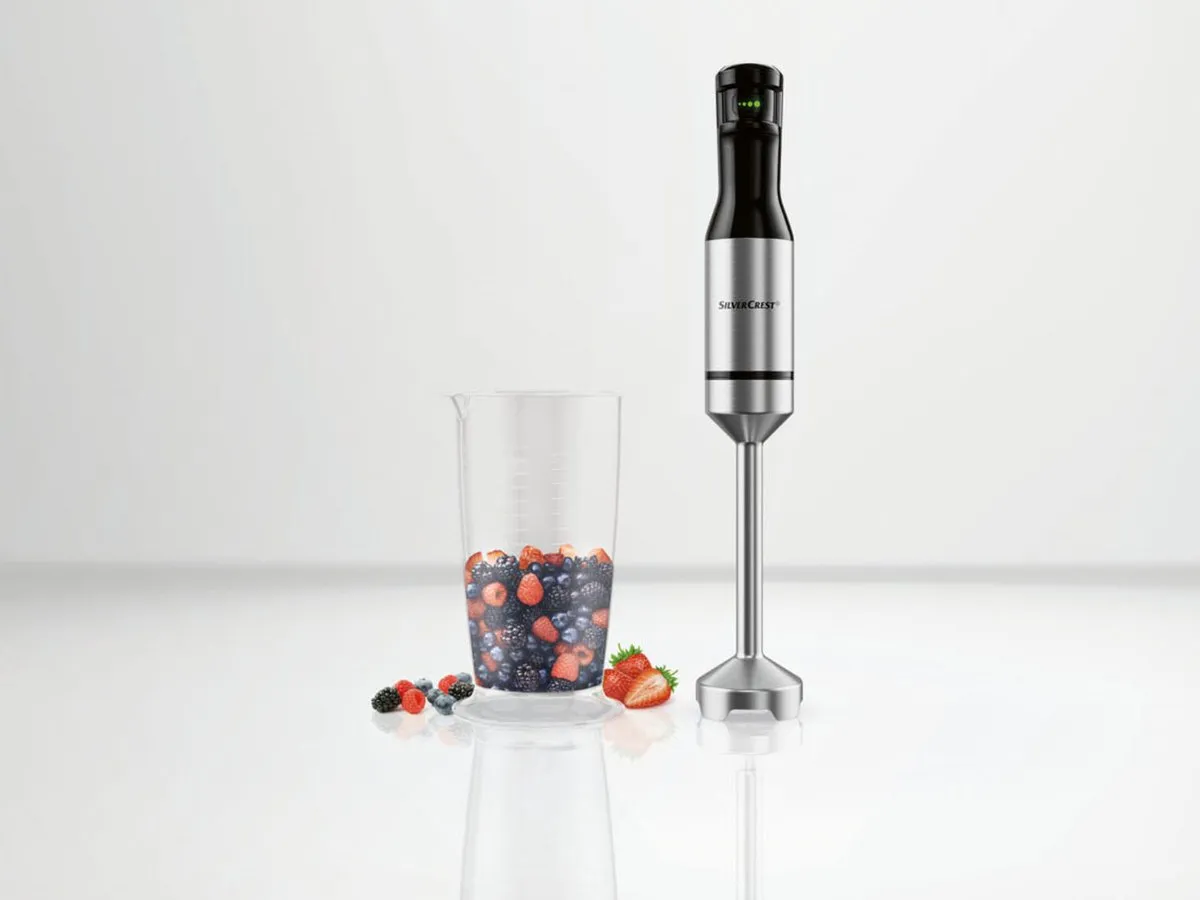 Silvercrest 3-in-1 Staafmixer 1000W - Zilver/Zwart