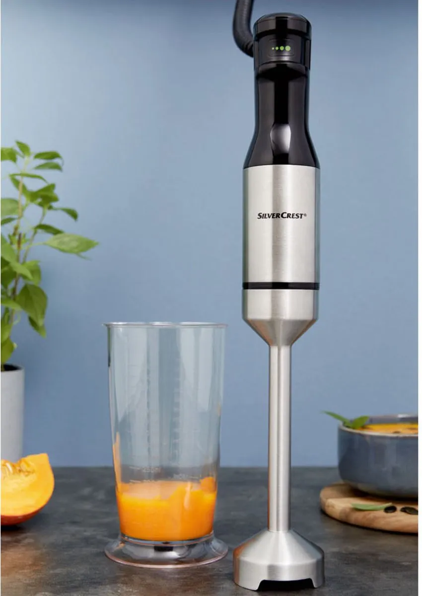 Silvercrest 3-in-1 Staafmixer 1000W - Zilver/Zwart