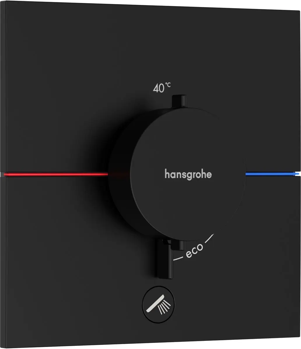 Hansgrohe ShowerSelect Comfort E Afbouwdeel Inbouwthermostaat Mat Zwart
