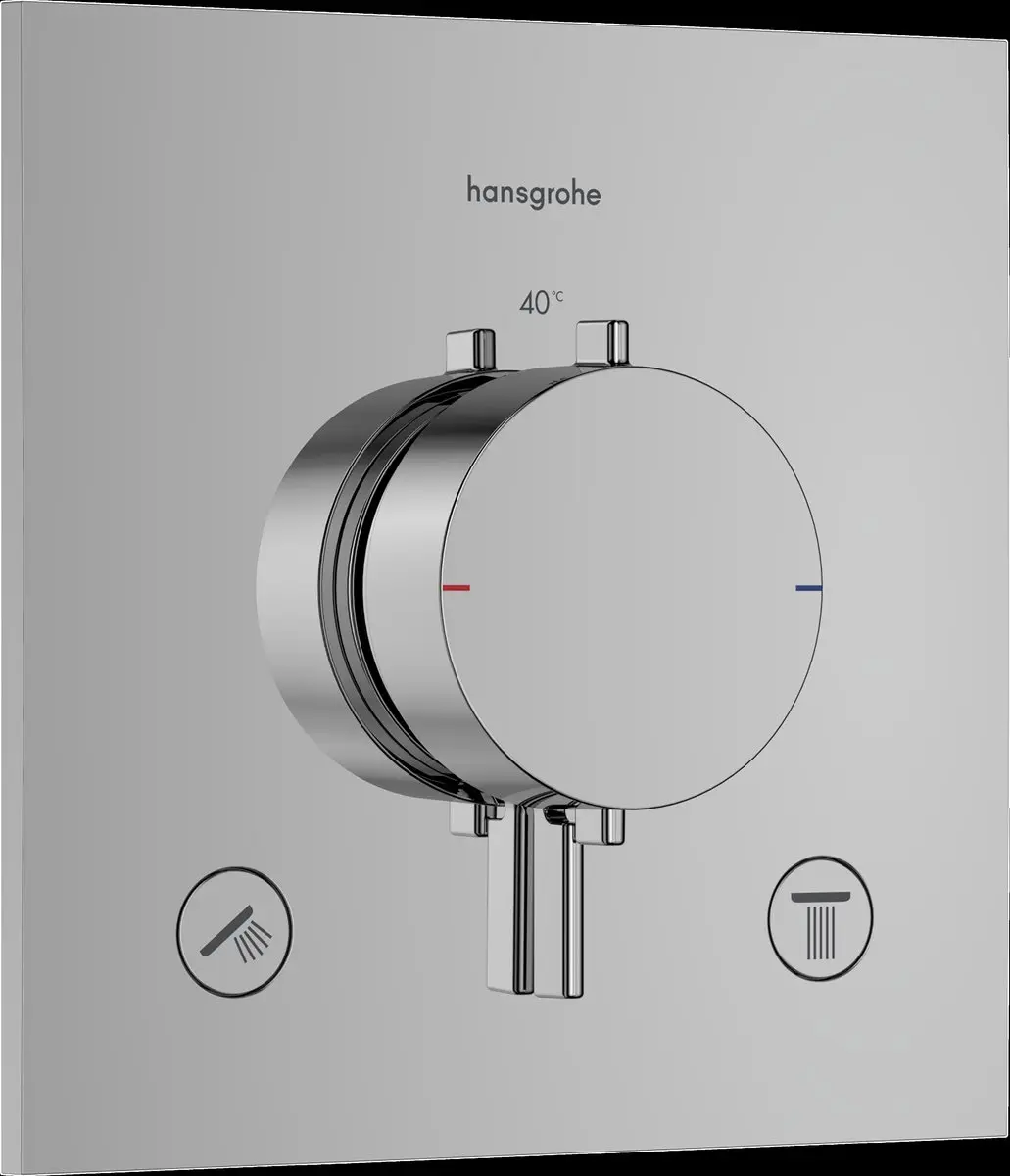 Hansgrohe Ecostat Comfort E 33711000 Inbouwthermostaat - Chroom - afbeelding 2 van 6