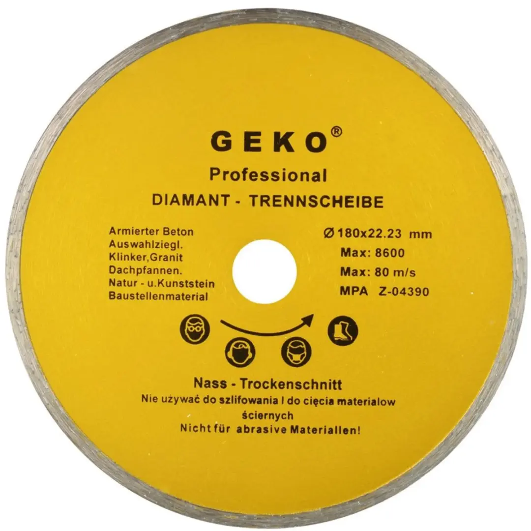 GEKO Diamantdoorslijpschijf Allround 180mm