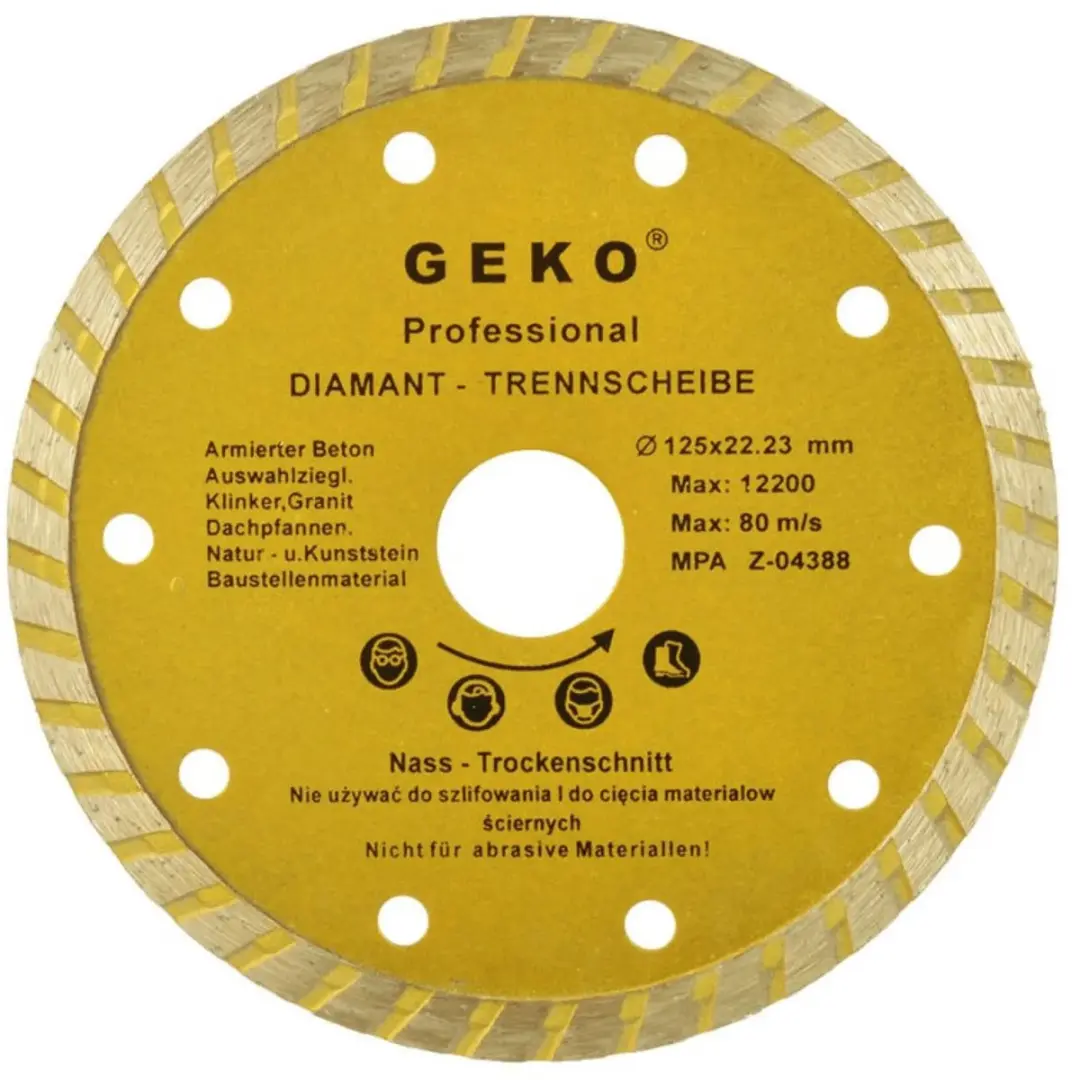 GEKO Diamantdoorslijpschijf Turbo G00261