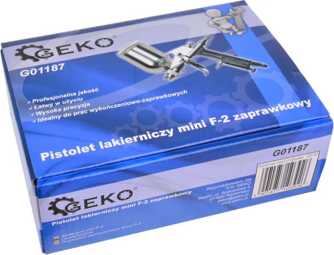 GEKO Mini Spuitpistool HVLP - 200ml - 0,5mm - afbeelding 3 van 6