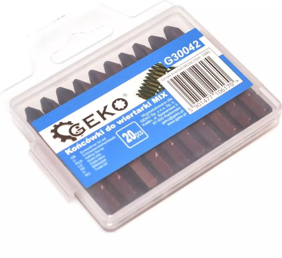 GEKO Bits Mix S2 Staal - 25mm Anti-slip - afbeelding 2 van 3