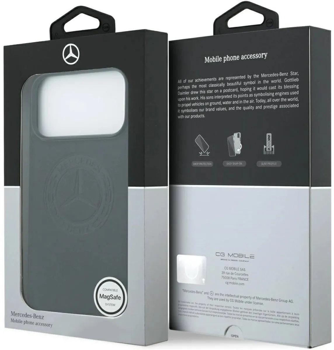 Mercedes-Benz Back Cover iPhone 17 Pro Max - Zwart - Magsafe - 3666339508012