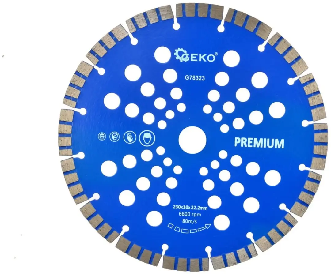 GEKO Diamant Turbo Segment Snijschijf 230mm