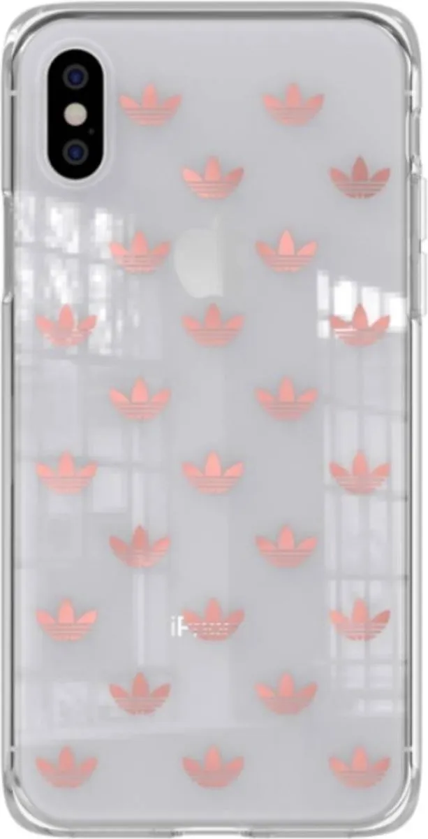 Adidas Originals Hoesje iPhone X/XS - Transparant Rose Goud