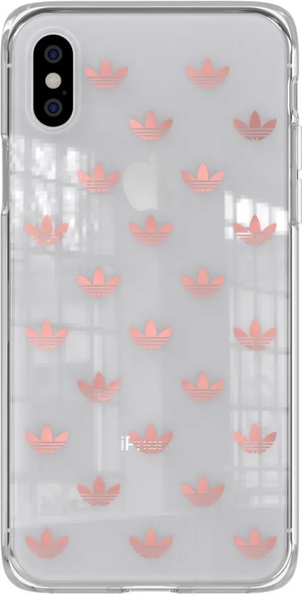 Adidas Originals Hoesje iPhone X/XS - Transparant Rose Goud