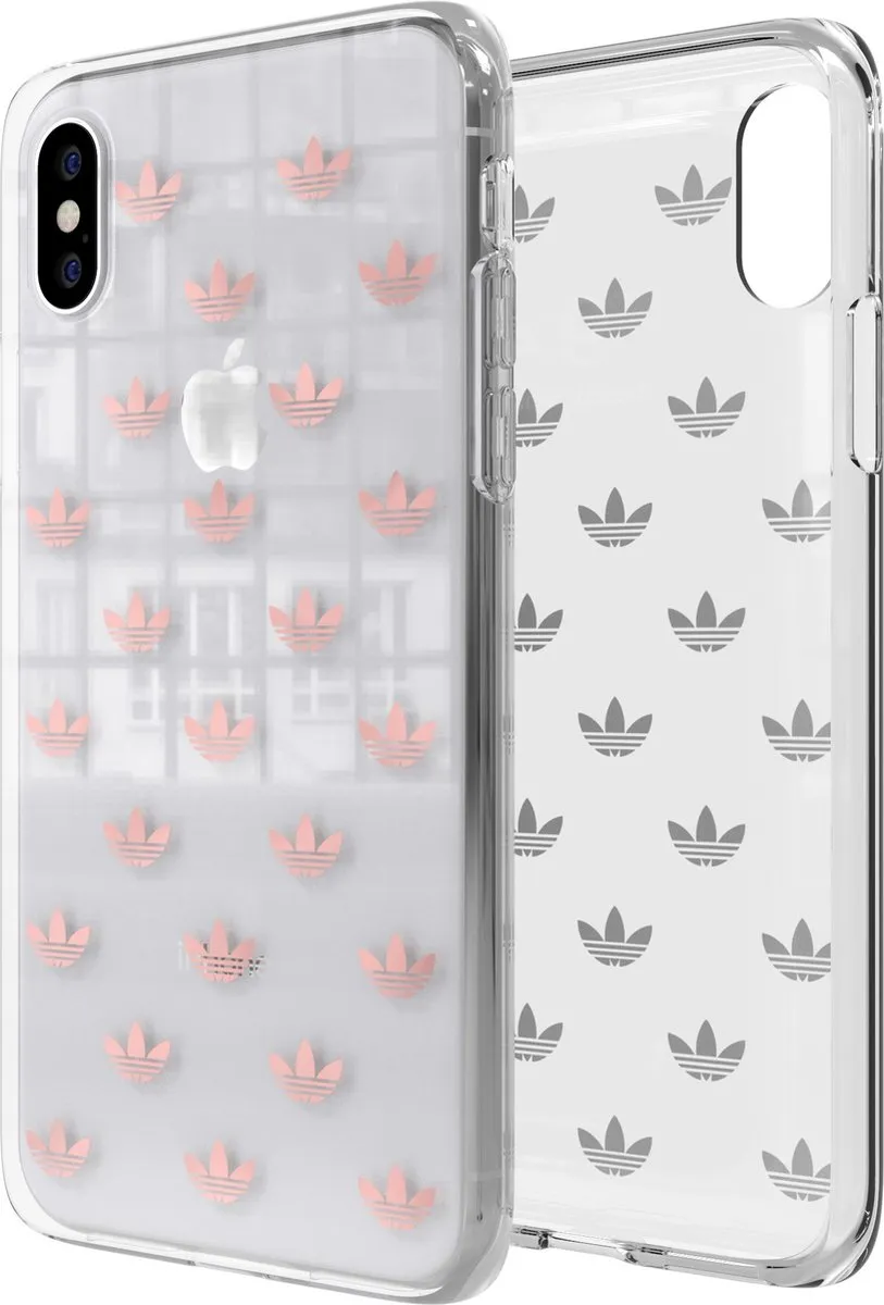 Adidas Originals Hoesje iPhone X/XS - Transparant Rose Goud